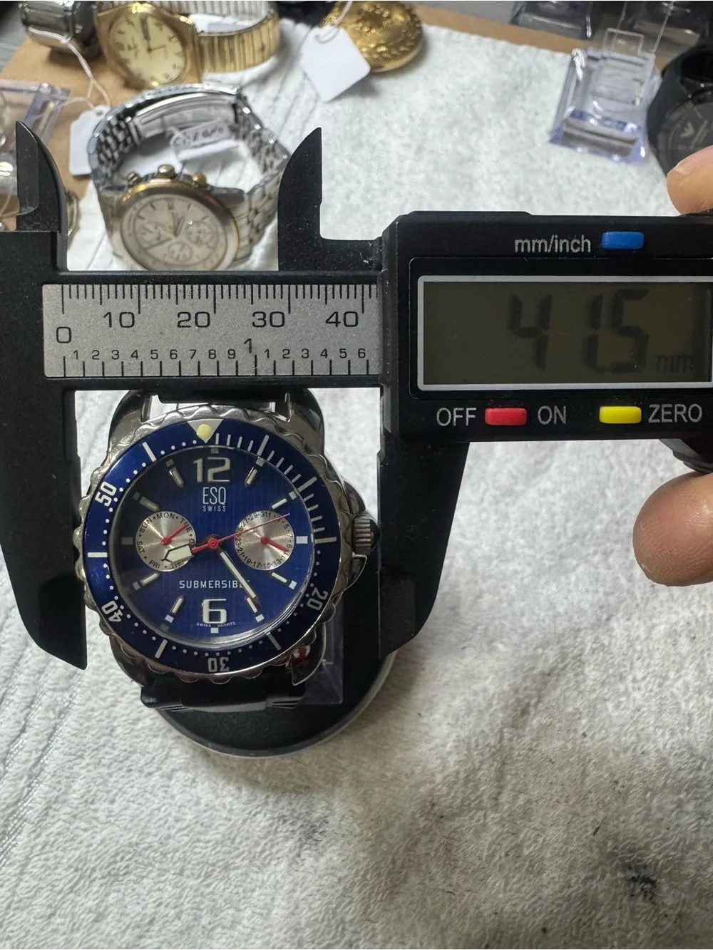 ESQ Swiss Submersible Men's Blue Dive Watch
